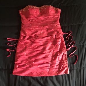NWOT Coral Strapless Formal Gown Size 2XL